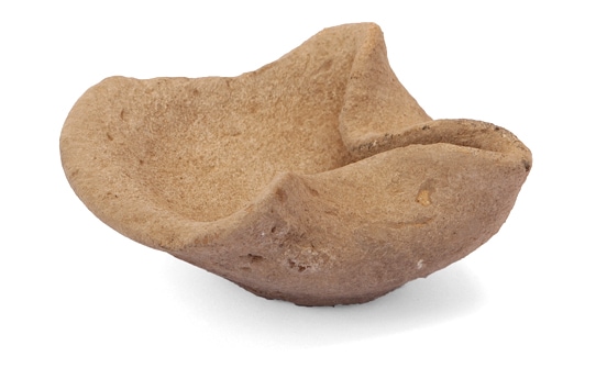 SAU New Archaeology Exhibit clay lamp by Tal Rogovski